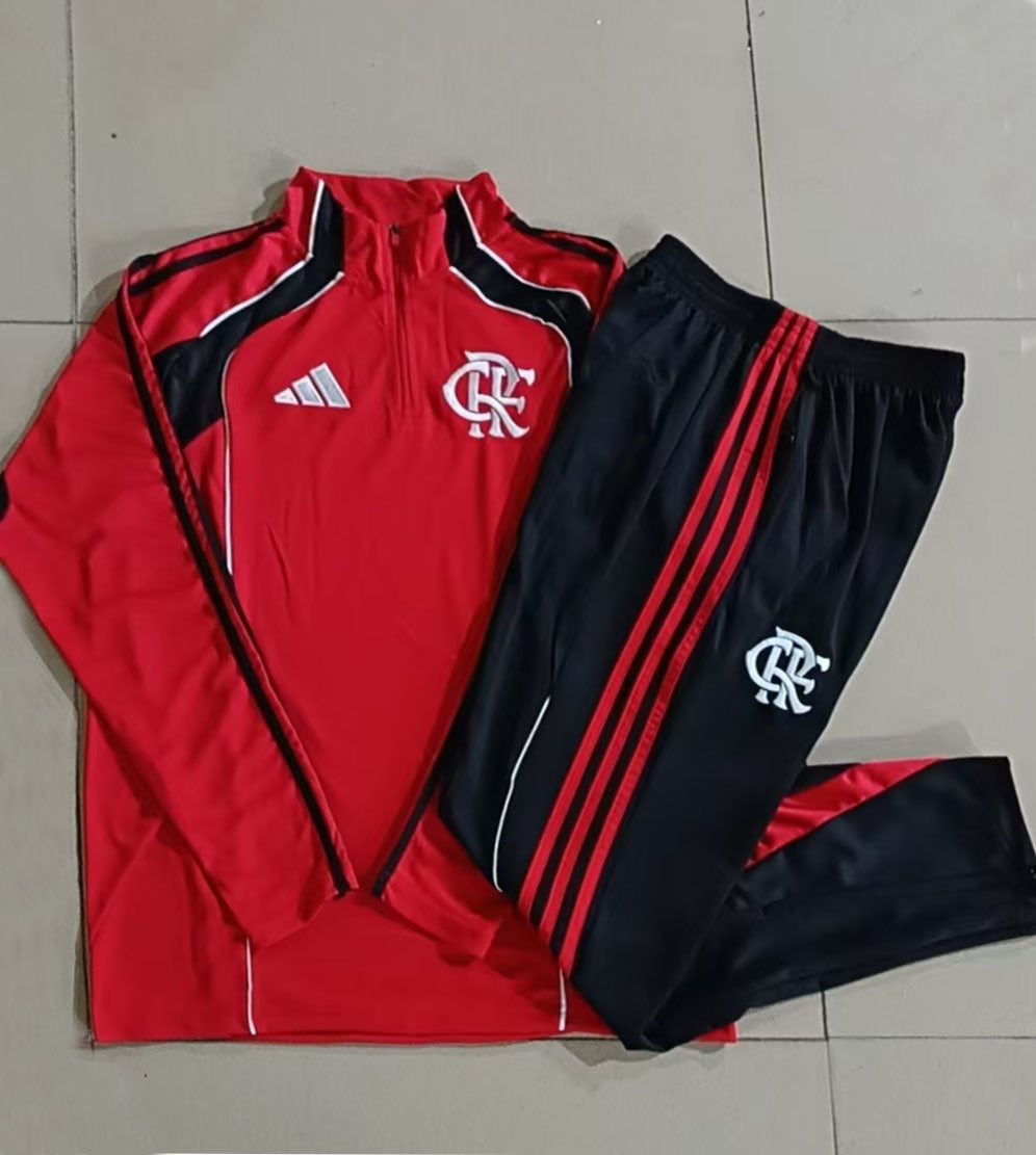 Fato de Treino CR Flamengo 2025-26 - Camisola com Fecho