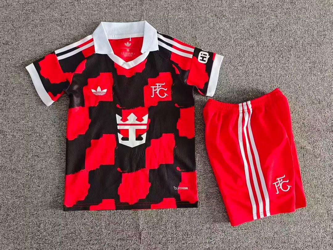 Kit Criança F-HAM 2026-27 Alternativo Vermelho