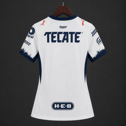Camisola CF Monterrey 2026-27 Alternativa Branca Versão Mulher