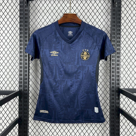 Camisola Gremio 2025-26 Alternativa Azul Escura Versão Mulher
