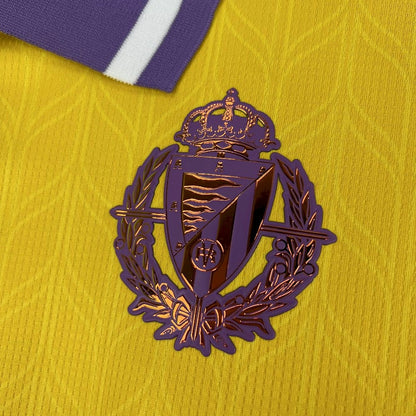 Camisola Real Valladolid CF 2025-26 Alternativa Amarela Versão Adepto