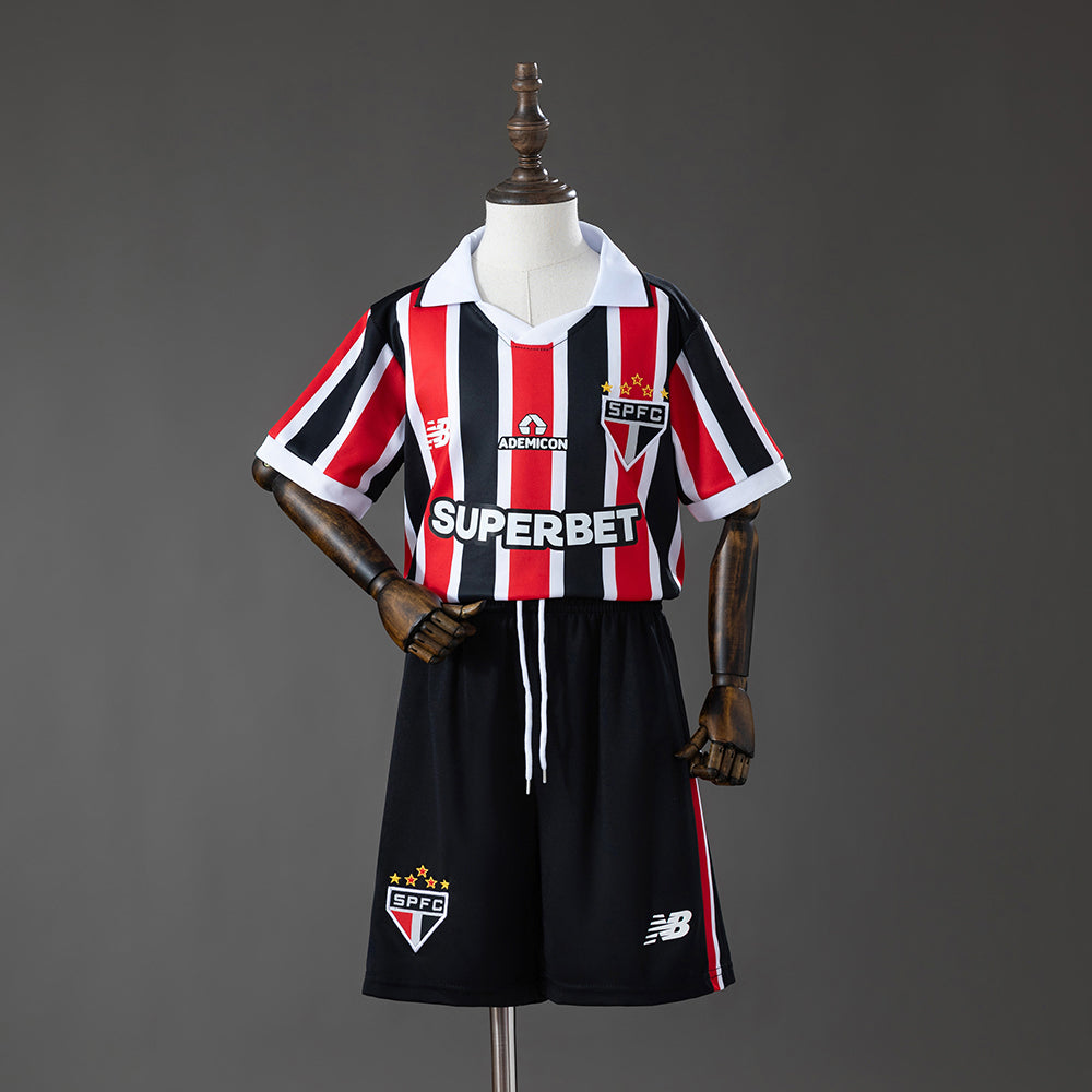 Kit Criança São Paulo 2026-27 Alternativo Riscas