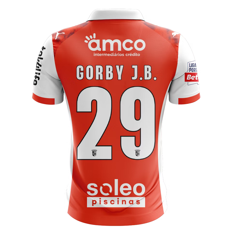 Camisola SC Braga 2025-26 Principal Versão Adepto GORBY J.B. #29