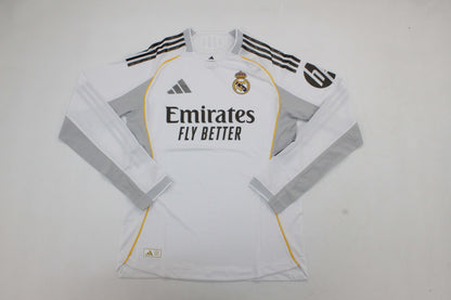 Camisola Manga Comprida Real Madrid CF 2025-26 Principal Versão Adepto