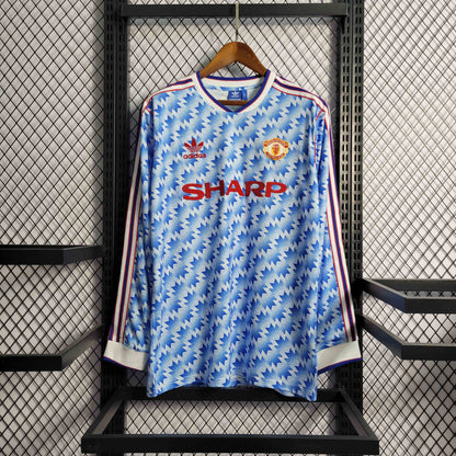 Camisola Manga Comprida M-United 1990-91 Alternativa
