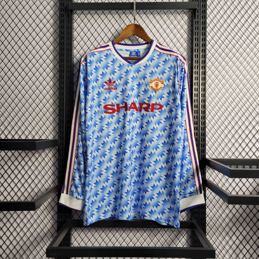 Camisola Manga Comprida M-United 1990-91 Alternativa