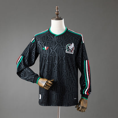 Camisola Manga Comprida Mexico 2026 Alternativa Preta Versão Adepto