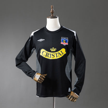 Camisola Manga Comprida CSD Colo Colo 2006-07 Alternativa Preta Versão Adepto
