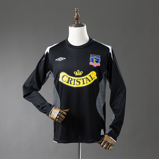 Camisola Manga Comprida CSD Colo Colo 2006-07 Alternativa Preta Versão Adepto
