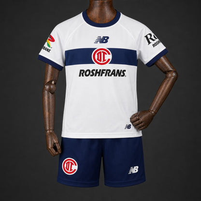 Kit Criança Deportivo Toluca 2026-27 Alternativo Branco