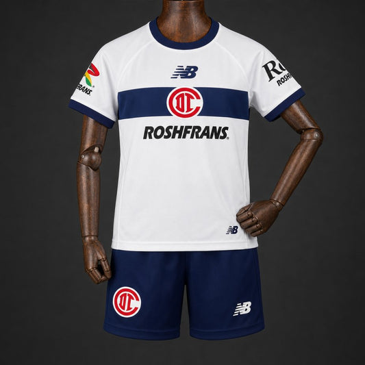 Kit Criança Deportivo Toluca 2026-27 Alternativo Branco