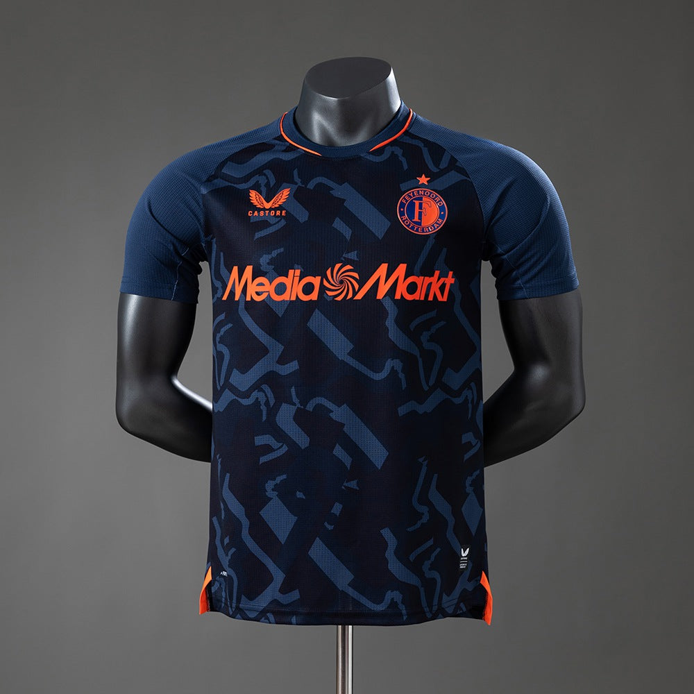 Camisola Feyenoord 2026-27 Alternativa Azul Escura Versão Jogador