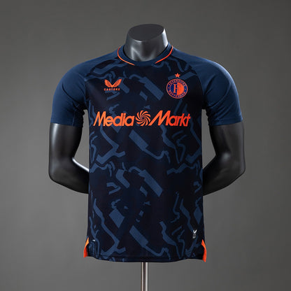 Camisola Feyenoord 2026-27 Alternativa Azul Escura Versão Jogador