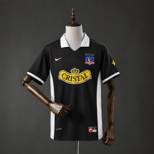 Camisola CSD Colo Colo 1997-98 Alternativa Preta Versão Adepto