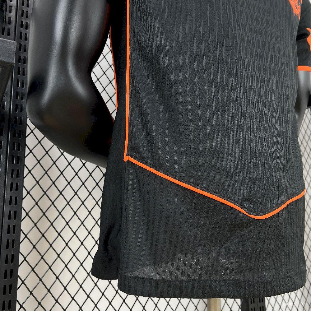 Camisola SC Corinthians 2025-26 Alternativa Preta/Laranja Versão Jogador