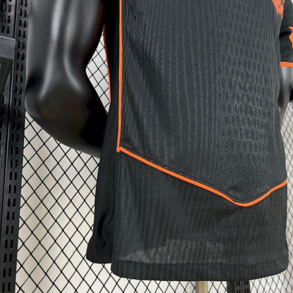 Camisola SC Corinthians 2025-26 Alternativa Preta/Laranja Versão Jogador