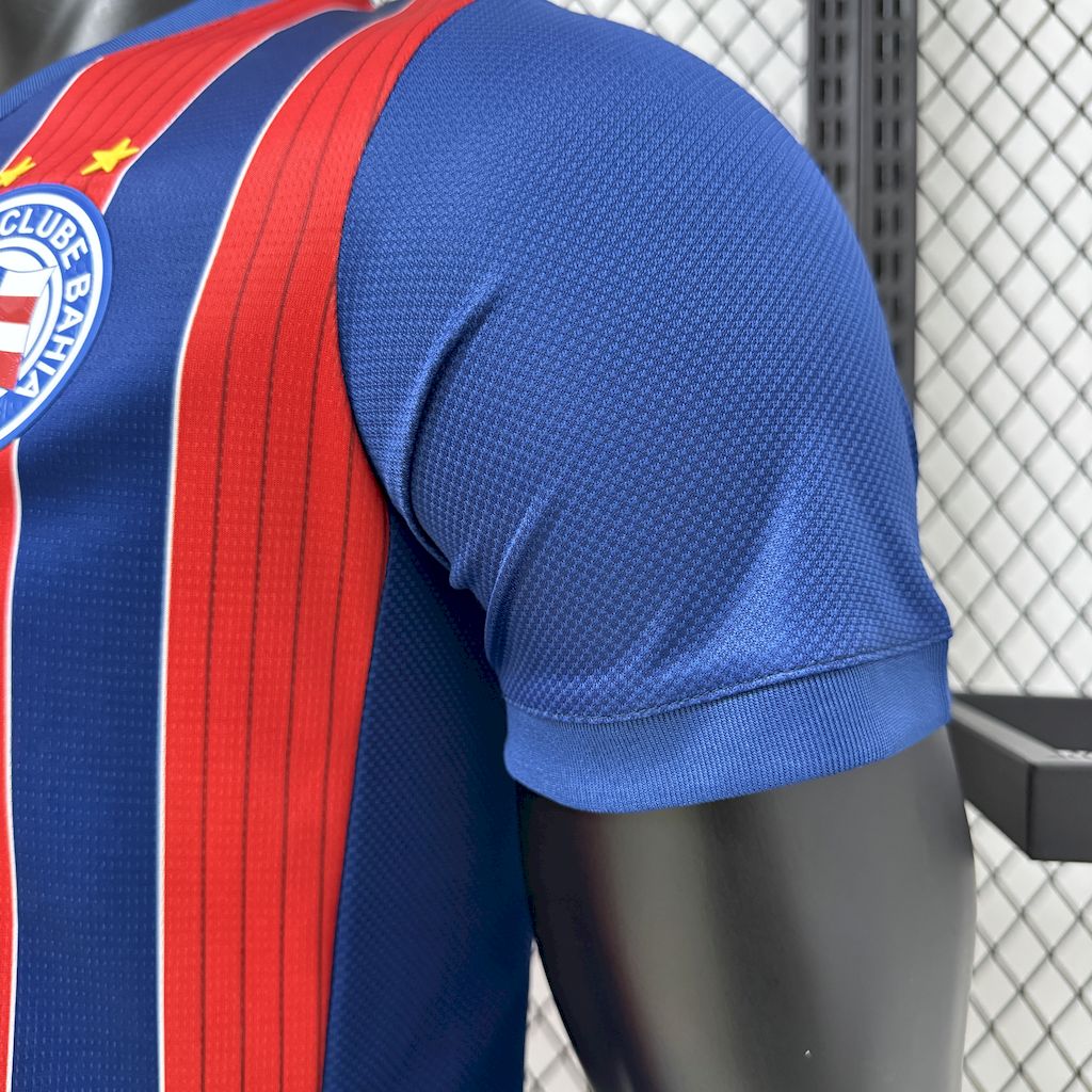 Camisola EC Bahia 2025-26 Alternativa Vermelha/Riscas Versão Jogador