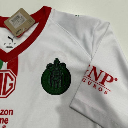 Camisola CD Chivas 2025-26 Alternativa Branca Versão Adepto