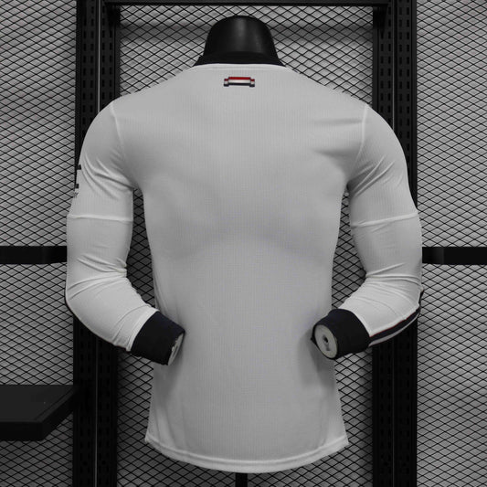 Camisola Manga Comprida M-United 2024-25 Alternativa Branca Versão Jogador