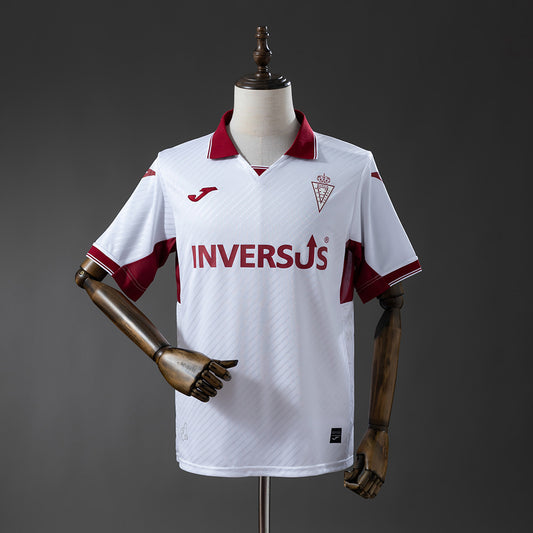 Camisola Real Murcia CF 2025-26 Alternativa Branca Versão Adepto