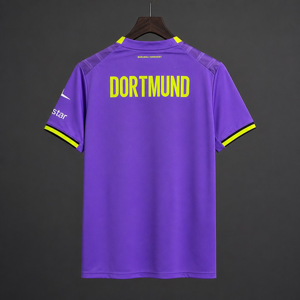 Camisola Borussia Dortmund 2026-27 Alternativa Roxa Versão Adepto