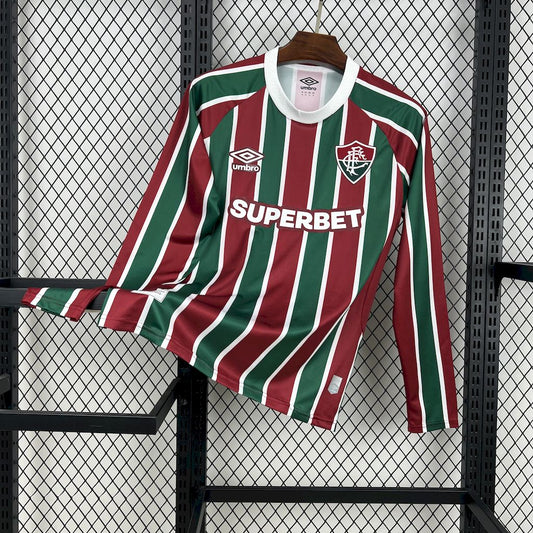 Camisola Manga Comprida Fluminense FC 2025-26 Principal Versão Adepto