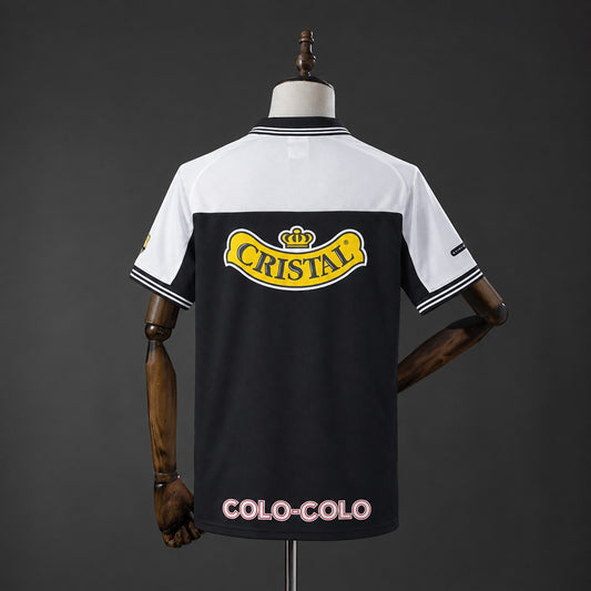 Camisola CSD Colo Colo 1998-99 Alternativa Preta Versão Adepto