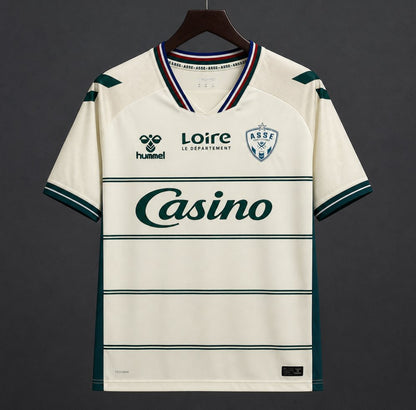Camisola AS Saint-Etienne 2026-27 Alternativa Creme Versão Adepto