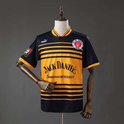 Camisola St. Pauli 1998-99 Alternativa Preta Versão Adepto