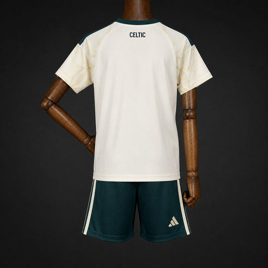 Kit Criança Celtic FC 2026-27 Alternativo Creme