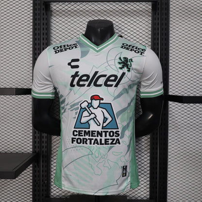 Camisola Club Leon 2025-26 Alternativa Branca Versão Jogador