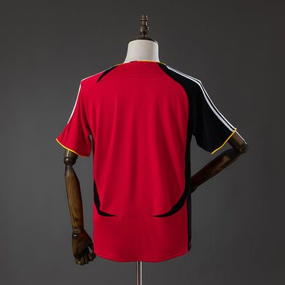 Camisola Alemanha 2006 Alternativa Vermelha Versão Adepto