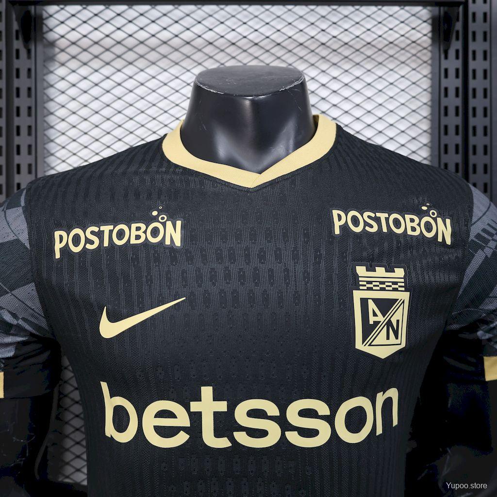 Camisola Atletico Nacional 2025-26 Alternativa Preta Versão Jogador