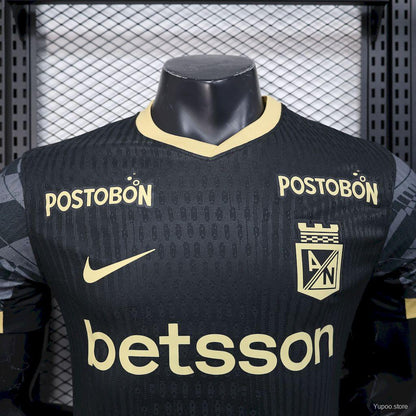 Camisola Atletico Nacional 2025-26 Alternativa Preta Versão Jogador