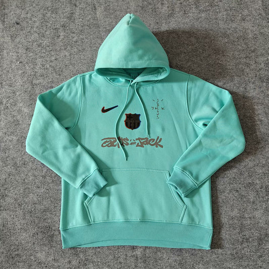 Sweat FC Barcelona 2025-26 Travis Scott Verde Marinho