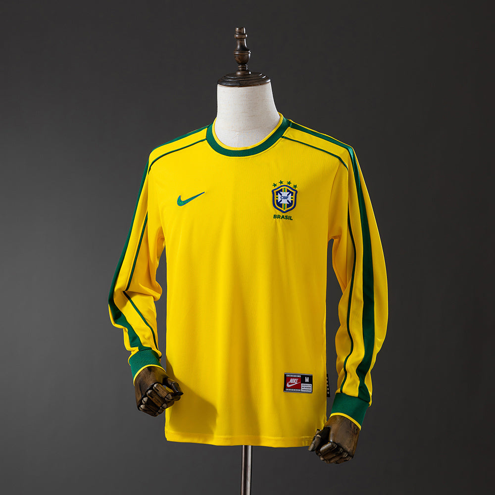 Camisola Manga Comprida Brasil 1998 Principal Versão Adepto