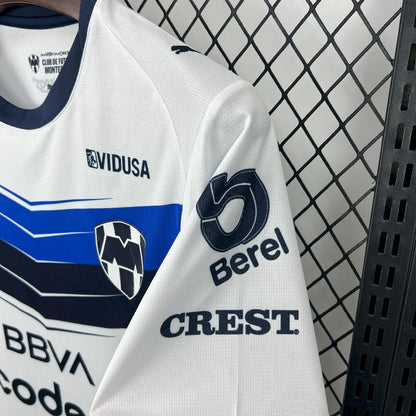 Camisola CF Monterrey 2025-26 Alternativa Branca Versão Adepto