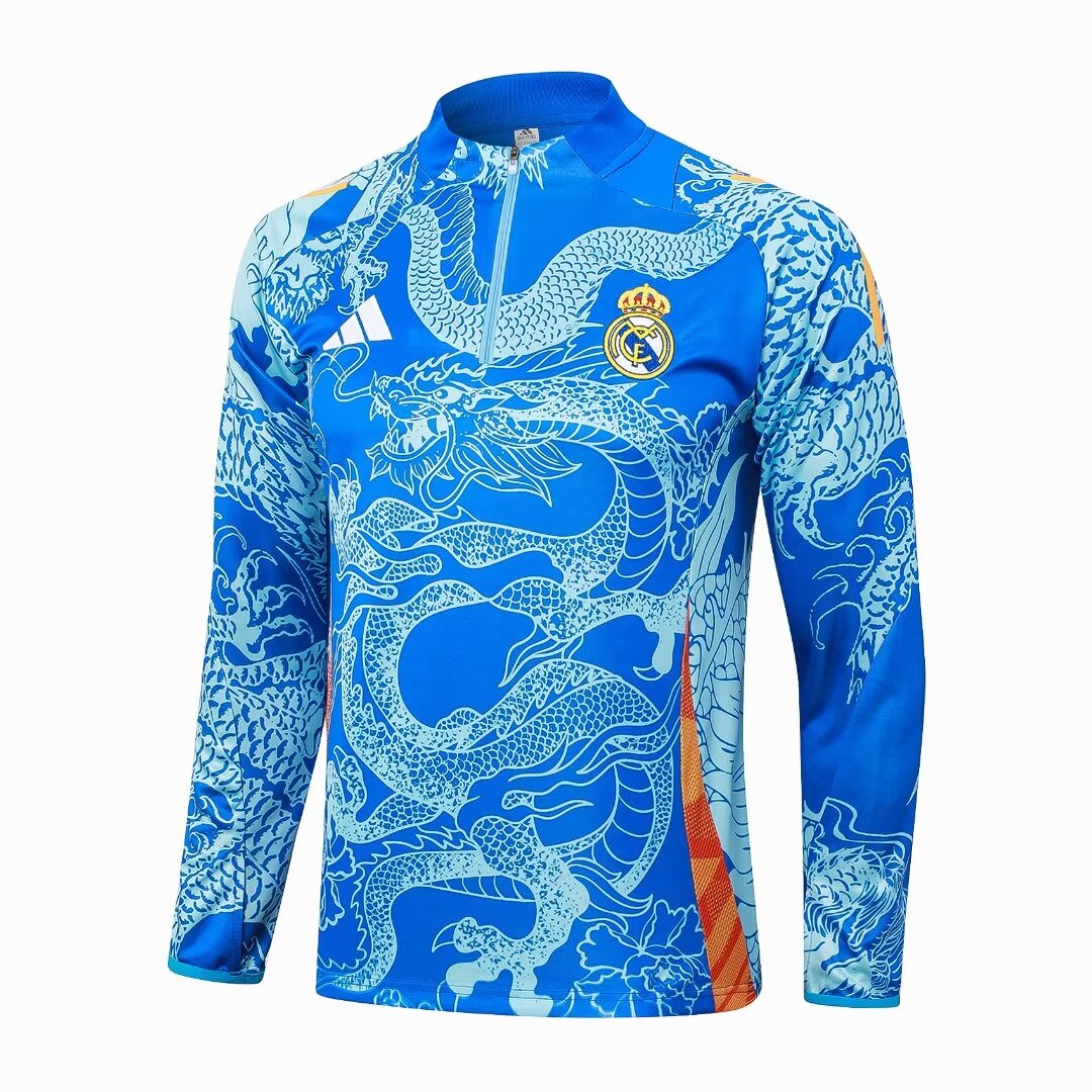 Fato de Treino Real Madrid CF 2024-25 - Camisola com Fecho