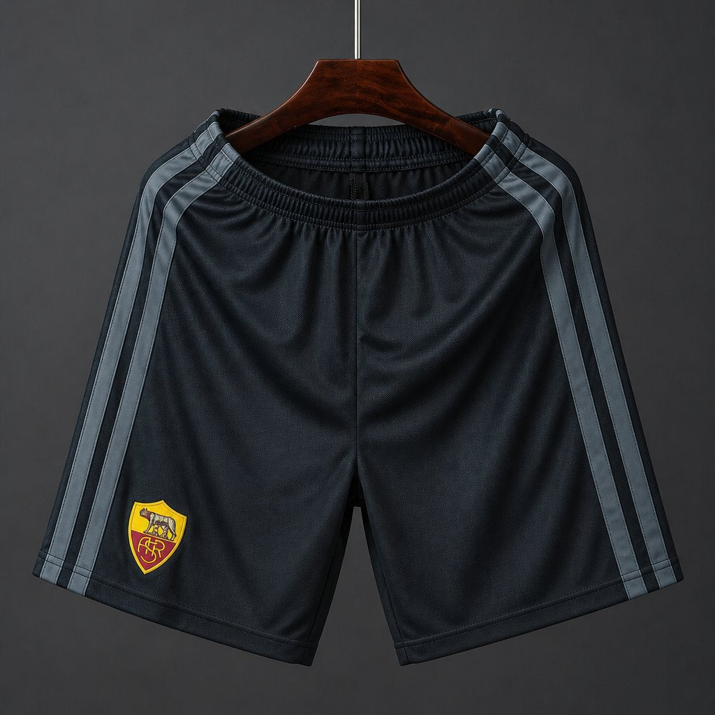 Calções AS Roma 2026-27 Alternativos Pretos