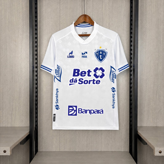 Camisola Paysandu SC 2026-27 Alternativa Branca Versão Adepto Todos Patrocinadores