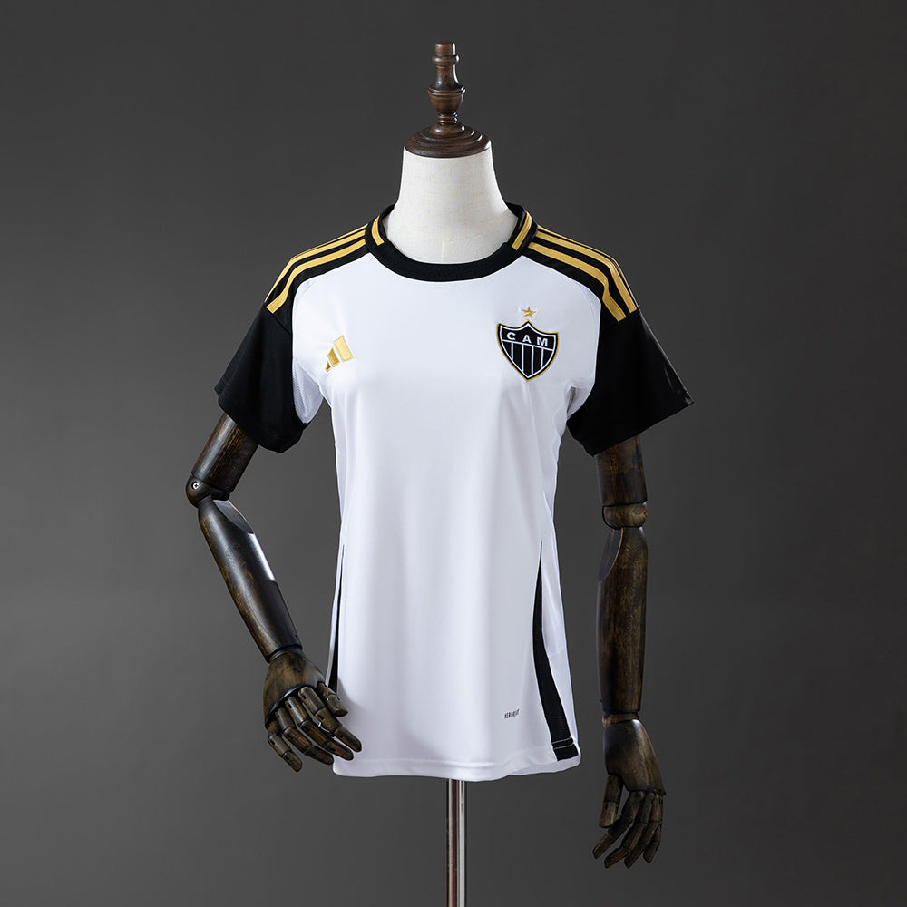 Camisola Atlético-MG 2025-26 Alternativa Branca Lisa Versão Mulher