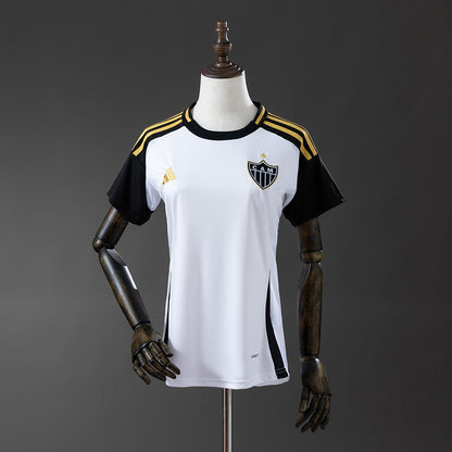 Camisola Atlético-MG 2025-26 Alternativa Branca Lisa Versão Mulher