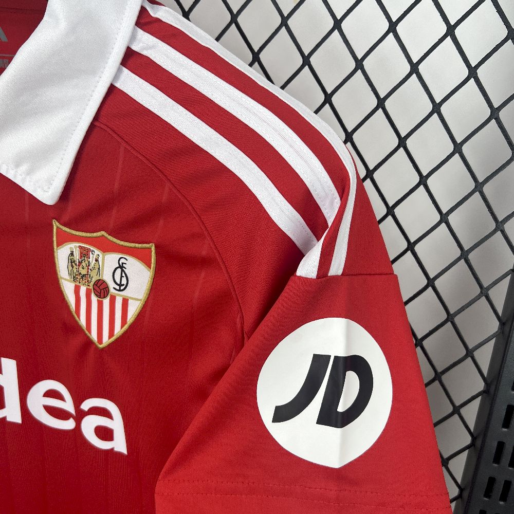 Camisola Sevilha FC  2025-26 Alternativa Vermelha Versão Adepto