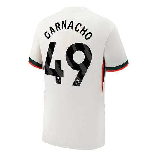 Camisola CHE 2025-26 Alternativa Branca Versão Adepto GARNACHO #49