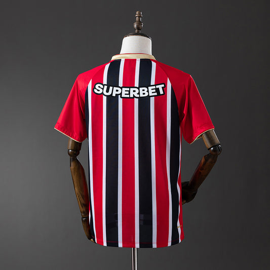 Camisola São Paulo FC 2025-26 Alternativa Riscas Versão Adepto