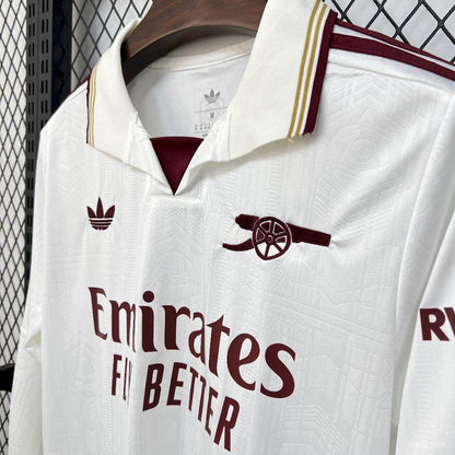 Camisola Manga Comprida ARS 2025-26 Alternativa Branca Versão Adepto