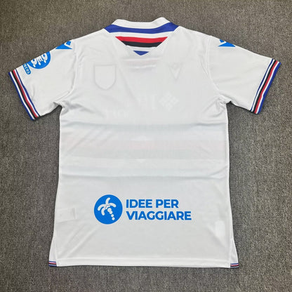 Camisola UC Sampdoria 2025-26 Alternativa Branca Versão Adepto