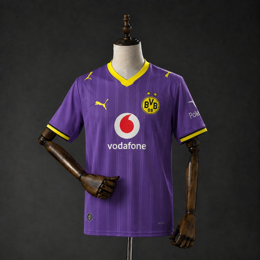 Camisola Borussia Dortmund 2026-27 Alternativa Roxa Versão Adepto