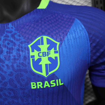 Camisola Brasil 2025 Alternativa Azul Versão Jogador