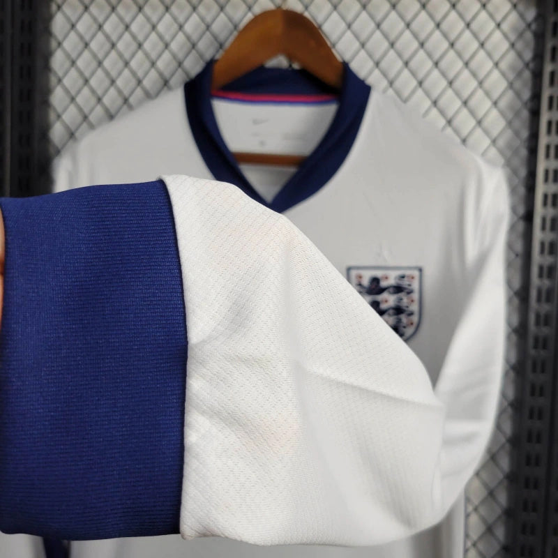 Camisola Manga Comprida Inglaterra 2024 Principal Versão Adepto